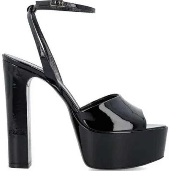 Saint Laurent 145mm Jodie platform sandals - Picture 1 of 9